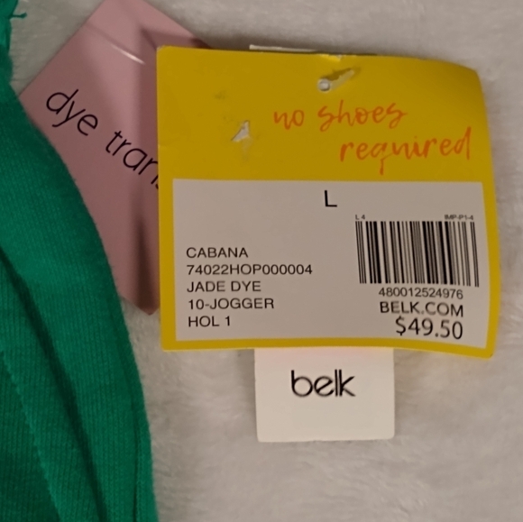 NWT Crown & Ivy Jade Tie Dyed French Terry Knit Relaxed Fit Joggers/Sweatpants - Picture 4 of 6
